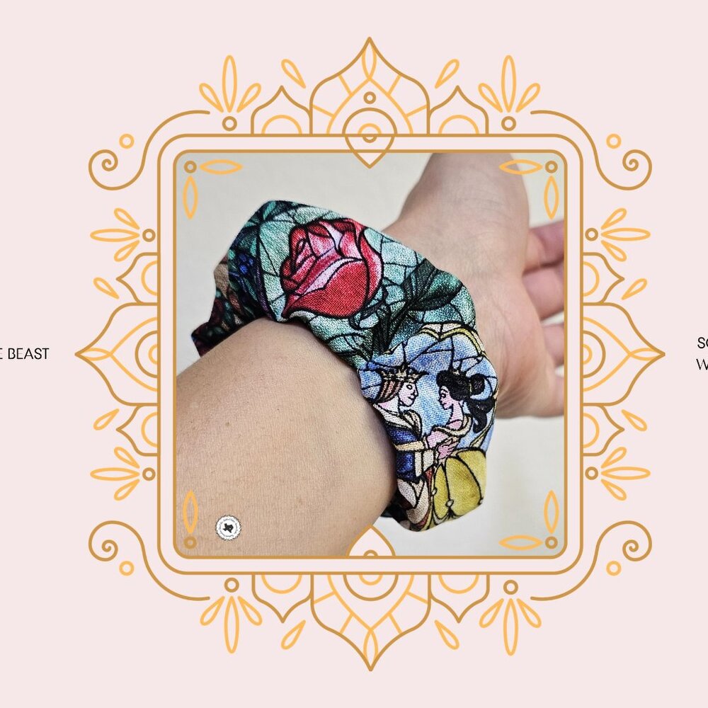 Beauty and The Beast Scrunchie Watch Band for Apple Watch